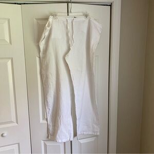 Mossimo Women’s 100% Linen Drawstring Pants with pockets - Size XXL